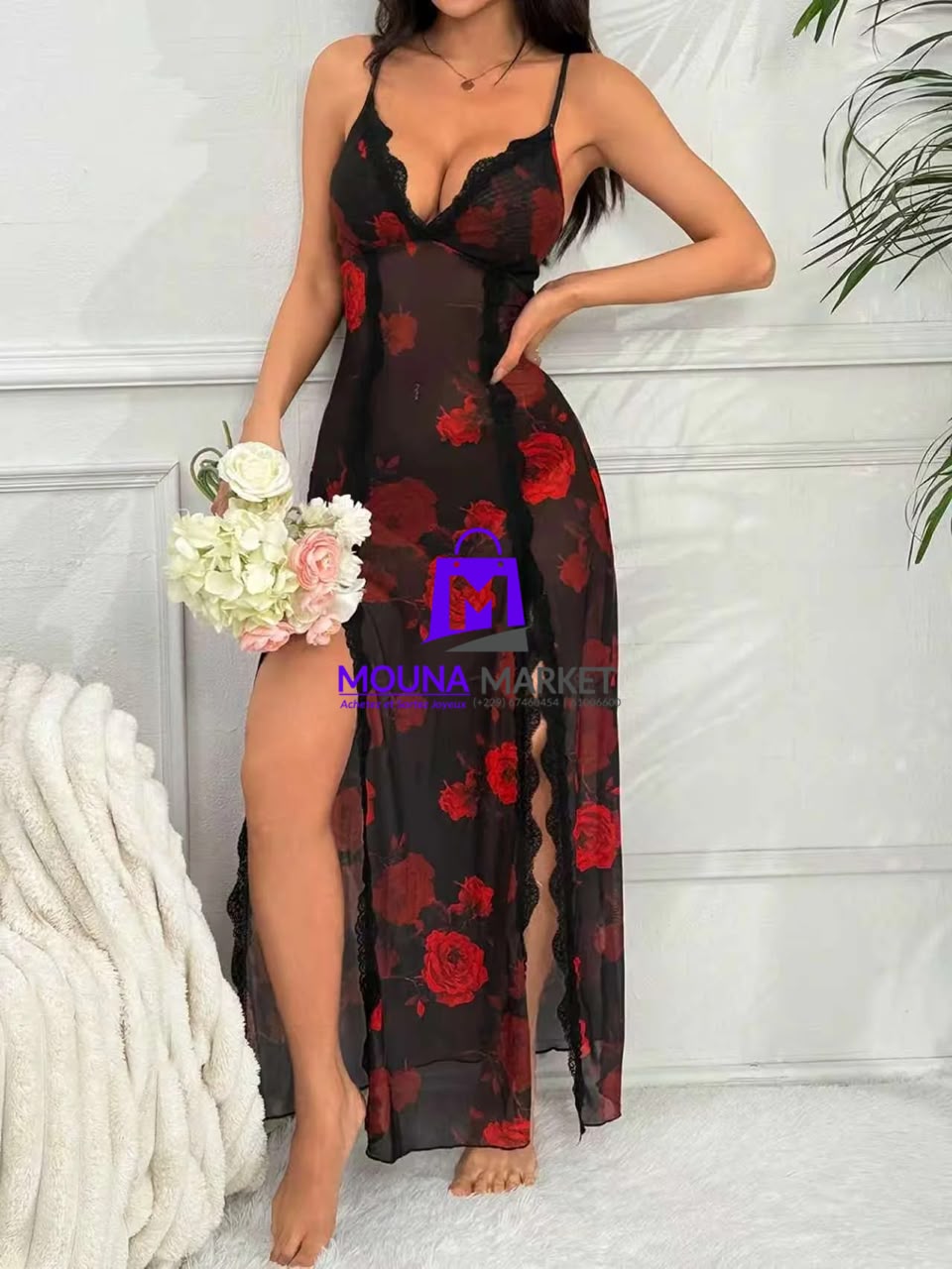 Nuisette sexy avec fente haute – Image 2